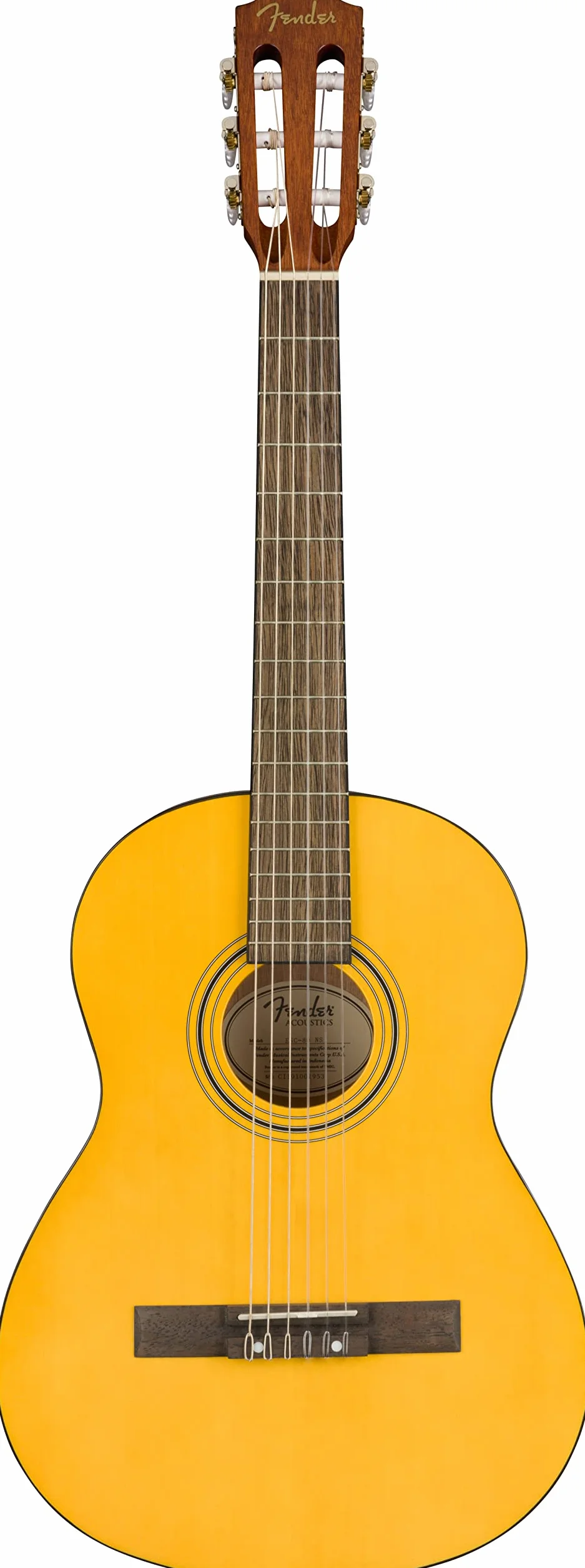 Fender ESC80 Guitarra Acústica Serie Educativa, Guitarra Ideal para Principiantes, Tamaño 3/4, Vintage Natural, con Estuche de Transporte, Incluye cursos virtuales gratuitos en Fender Play
