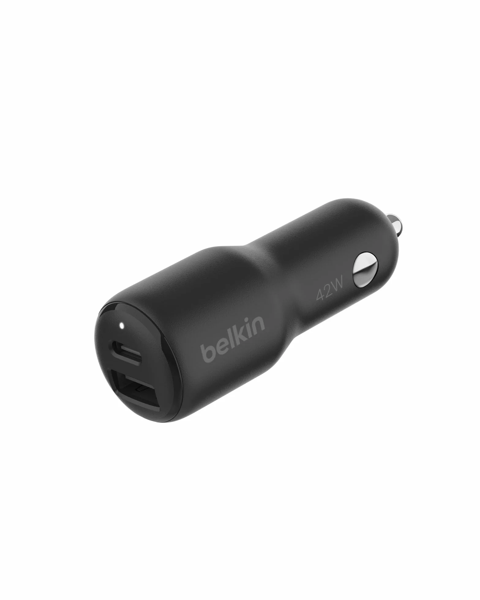 Belkin BoostCharge 42W cargador doble coche USB-C PPS 30W USB-A 12W para iPhone 16 15 14 13 Samsung Galaxy S23 negro