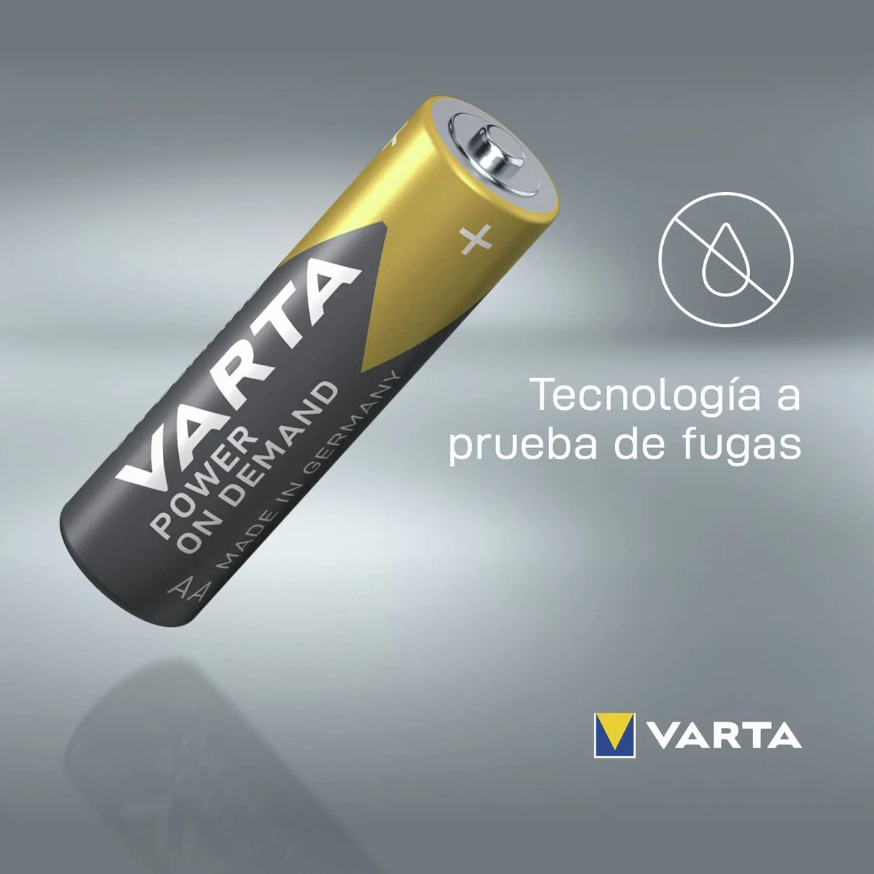 VARTA Pilas AA Alcalinas 1,5V Power on Demand, paquete de 100, Made in Germany