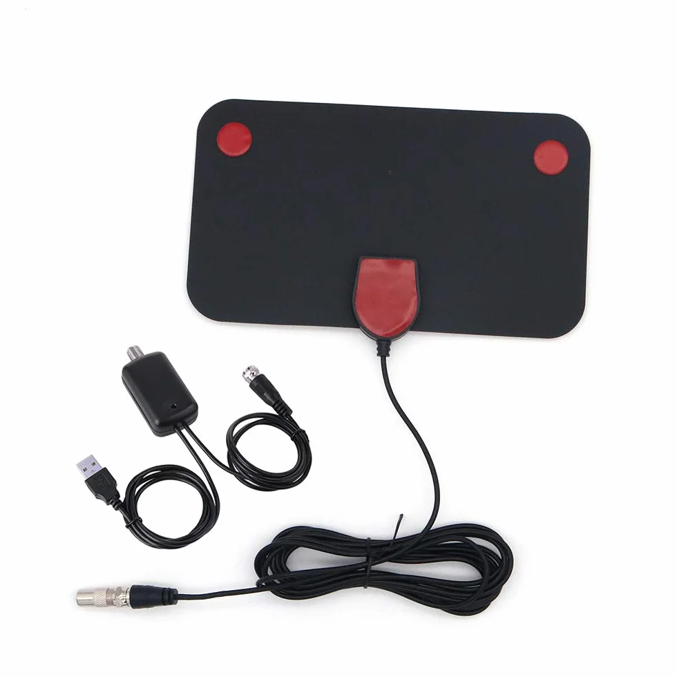 DollaTek Antena de TV Digital Amplificador de señal de Alcance de 50 Millas F-TV HDTV Compatible Antena Interior 4K DVB-T2 ATSC Antena