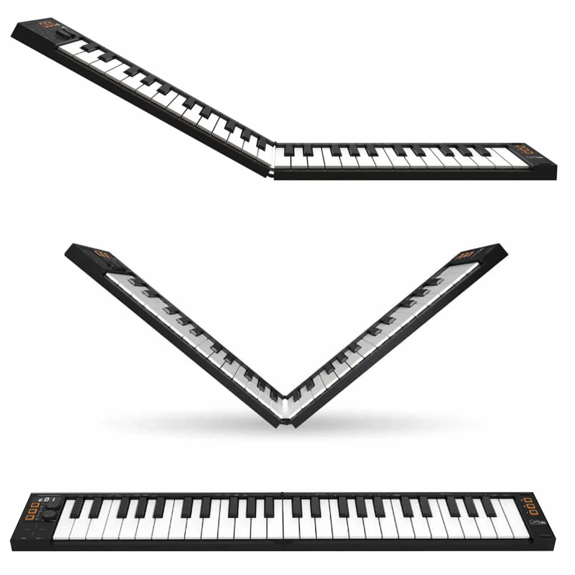 Carry-on FC-49 Teclado Controlador USB Midi/Midi Over Bluetooth Construido con Arpegiador, Pad X/Y, Incluye Cubase LE OEM y Cubase LE OEM IOS DAW Music Software