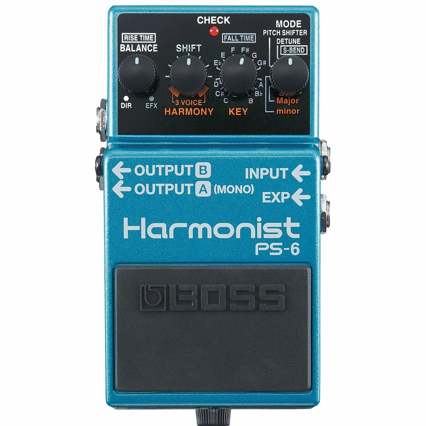 Boss PS-6 Harmonist Pitch-Shifter - Dispositivo de efectos de pedal y cable jack keepdrum
