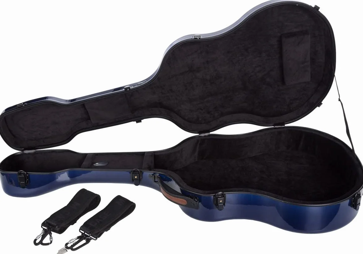 M-Case Modelada Estuche de Guitarra clásica 39” - 4/4 Fiberglass Ultra Light Azul Marino