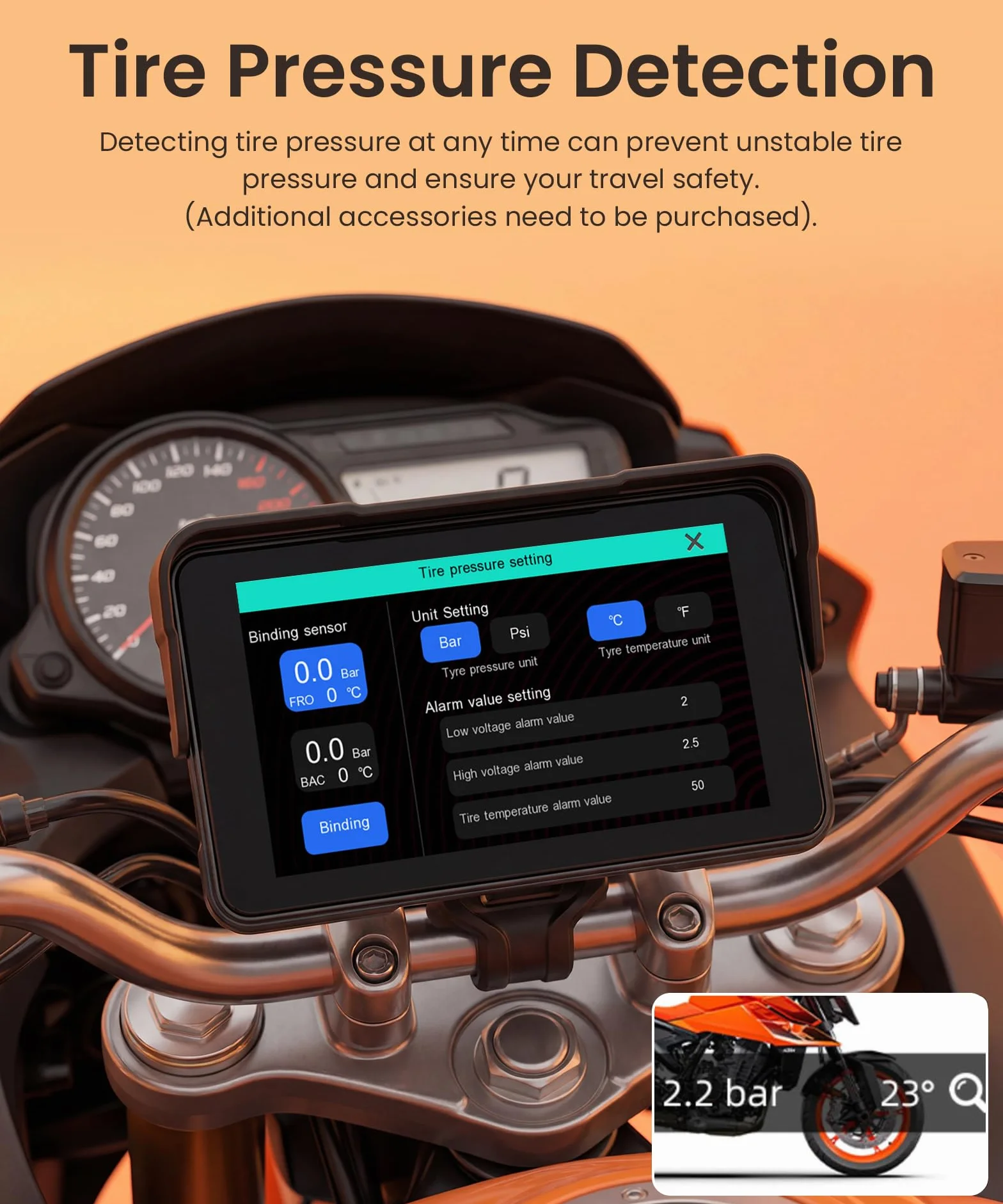Rimoody 5 Pulgadas Carplay Pantalla para Moto con Control en el Manillar Soporte Desmontable, Pantalla CarPlay & Android Auto Inalámbrica para Motos, Radio Car Play Wireless Bluetooth Impermeable IP68