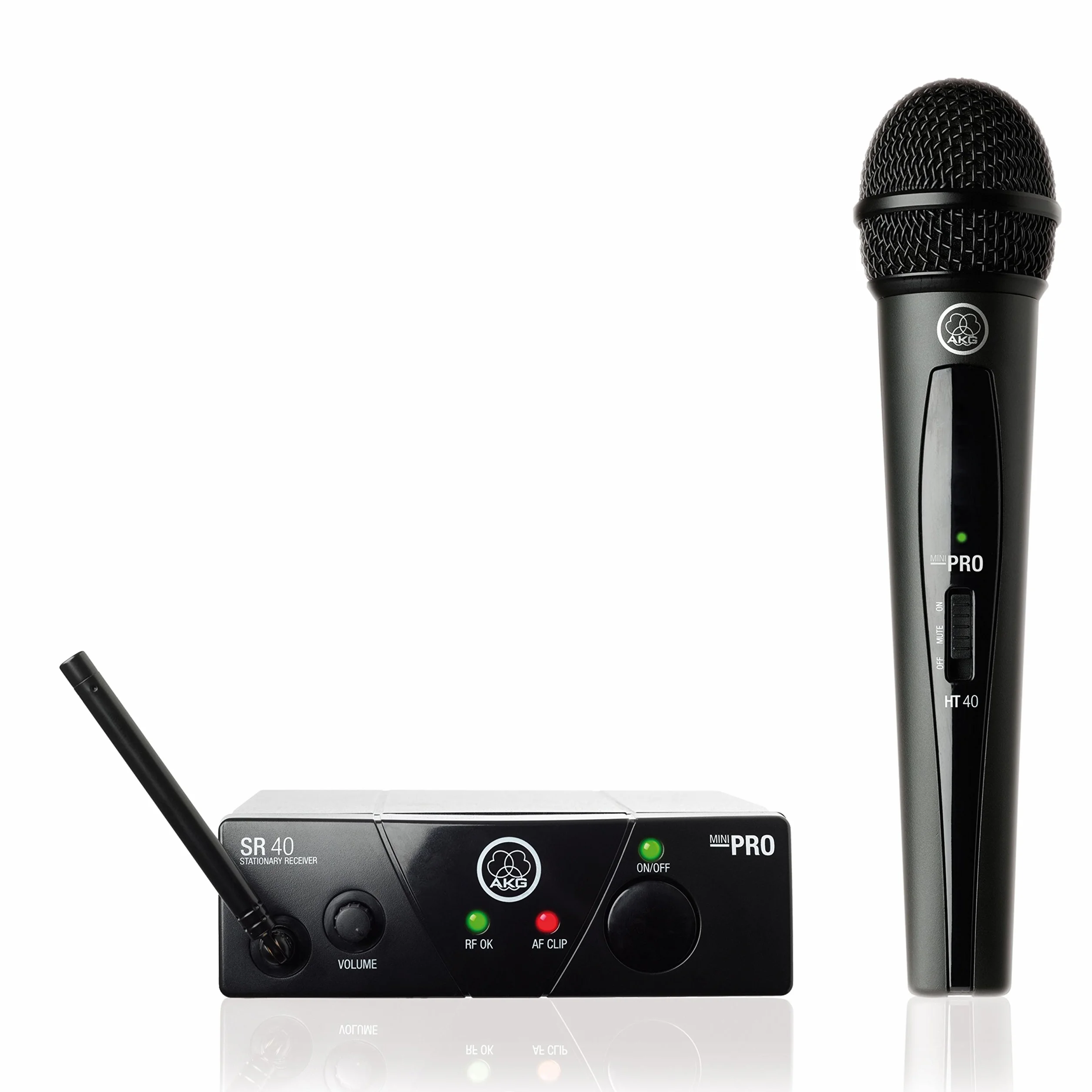 AKG WMS40 MINI VOC ISM3 - Micrófono inalámbrico (vocal, banda UHF), color negro