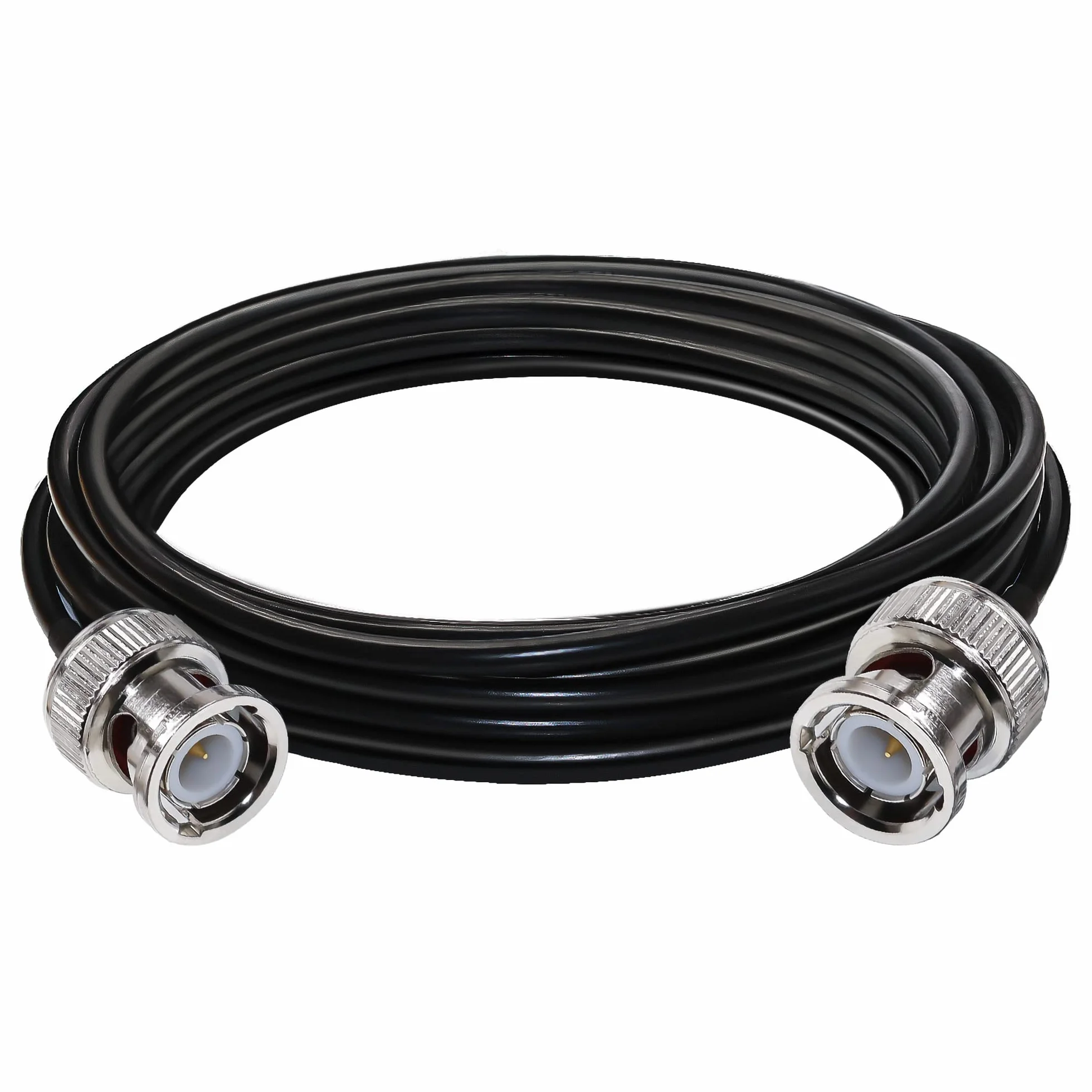 TUOLNK Cable BNC RG58 Cable de extensión BNC Macho a BNC Macho Jumper Baja pérdida 50 ohmios CB Radio Cable coaxial 16.4FT (5M) BNC Antena Wifi Cable coaxial para radio bidireccional