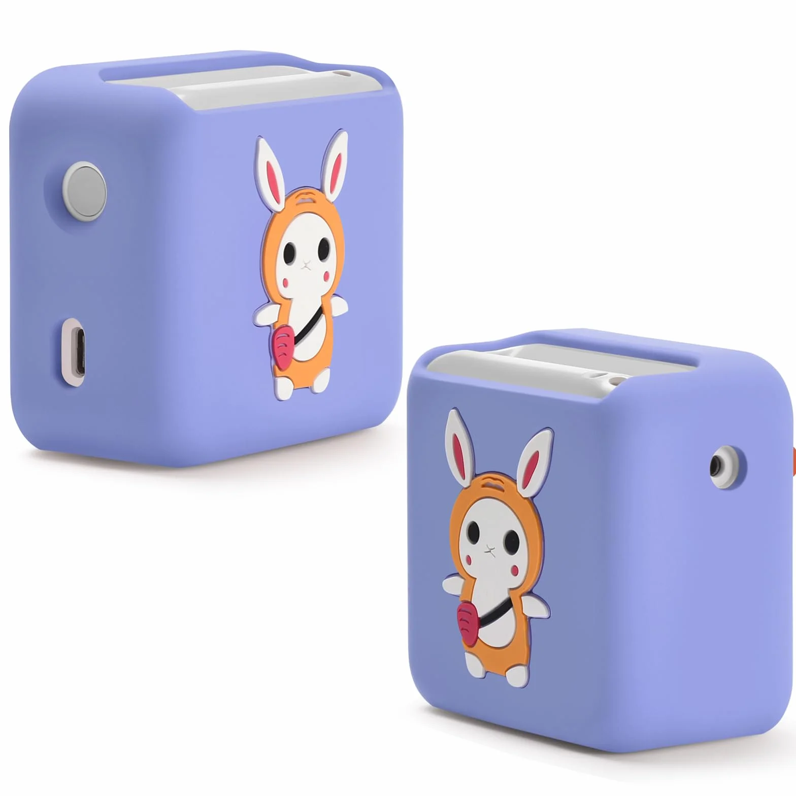 Silicona Funda Protectora Compatible con YOTO Mini Reproductor de Audio para niños Reproductor Cuentacuentos (Morado)