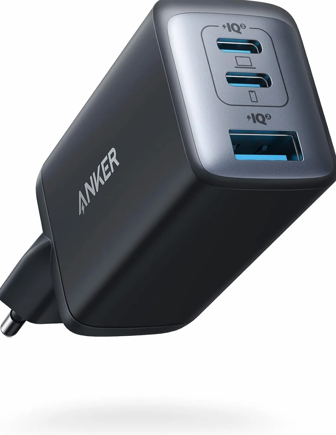 Anker Cargador USB C 65W Nano II 3 Puertos PPS para MacBook Pro iPad Pro Steam Galaxy S20 DELL XPS 13