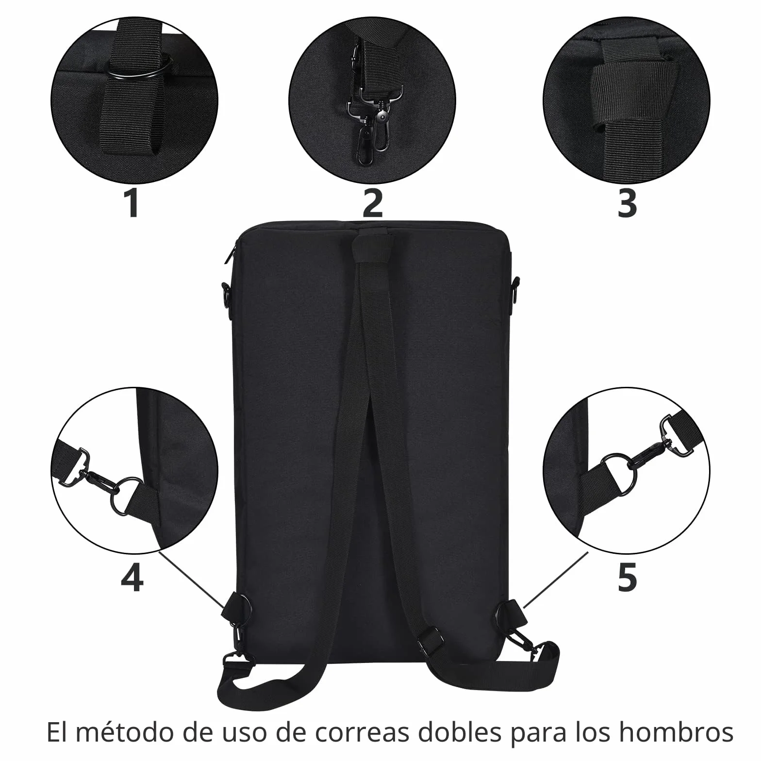 Bolsa Protectora de Viaje para Pioneer DJ DDJ-FLX4/DDJ-400/DDJ-SB3 o Roland DJ-202 DJ, Funda de Transporte con Almacenamiento de Accesorios y Correa de Hombro Ajustable