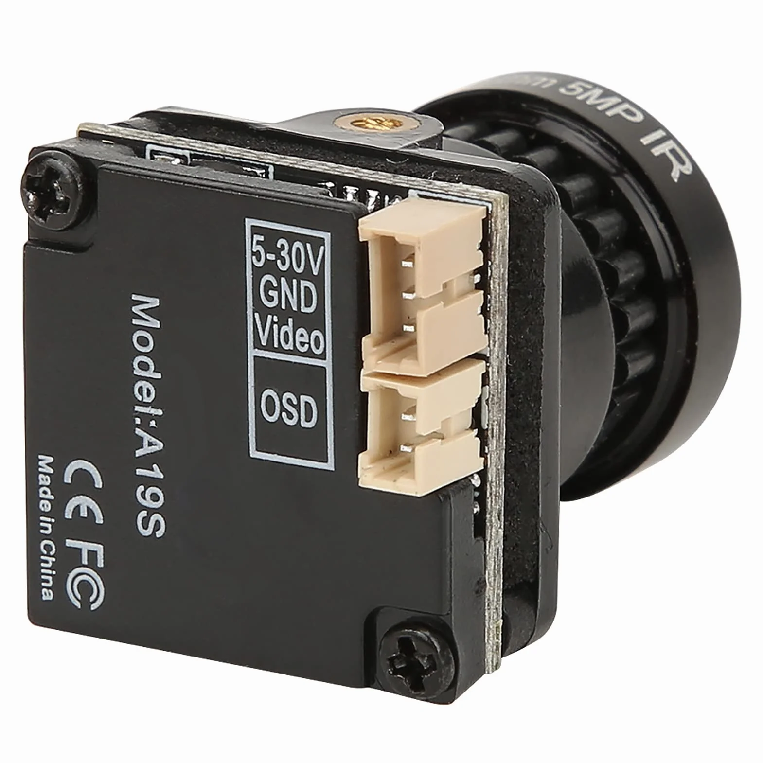 Cámara FPV 1080p HD 2.3mm Lens con OSD para Drones Quadcopter