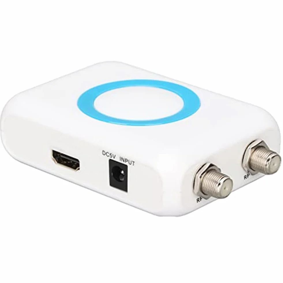 Modulador HD para PAL NTSC, convertidor RF 1080P con entrada HDMI y salida AV/RF, diseño compacto para uso doméstico multimedia TV