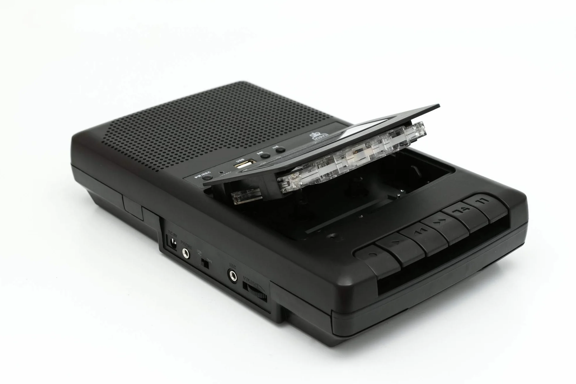 GPO CRS132B - Grabadora de casetes con micrófono Externo y grabación USB