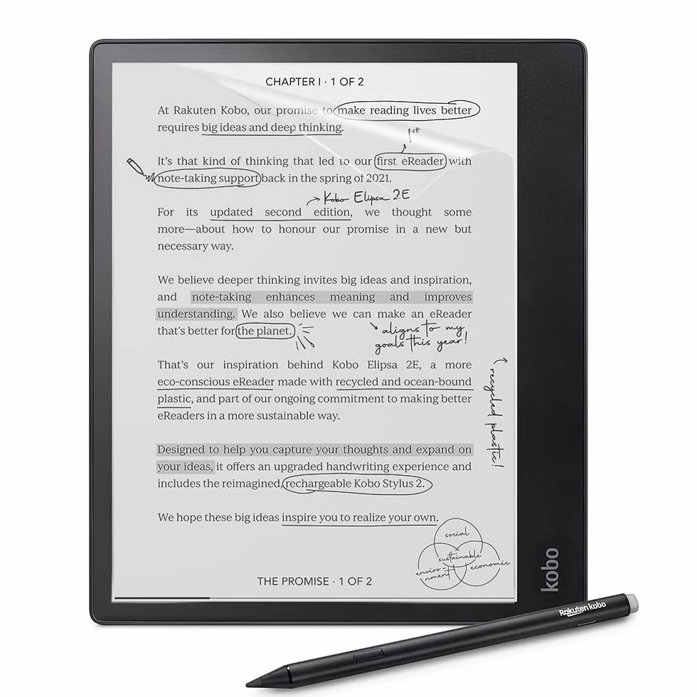 Youngme 2-Pack Anti-Glare Matte Screen Protector for 10.3" Kobo Elipsa 2E, Premium PET Film
