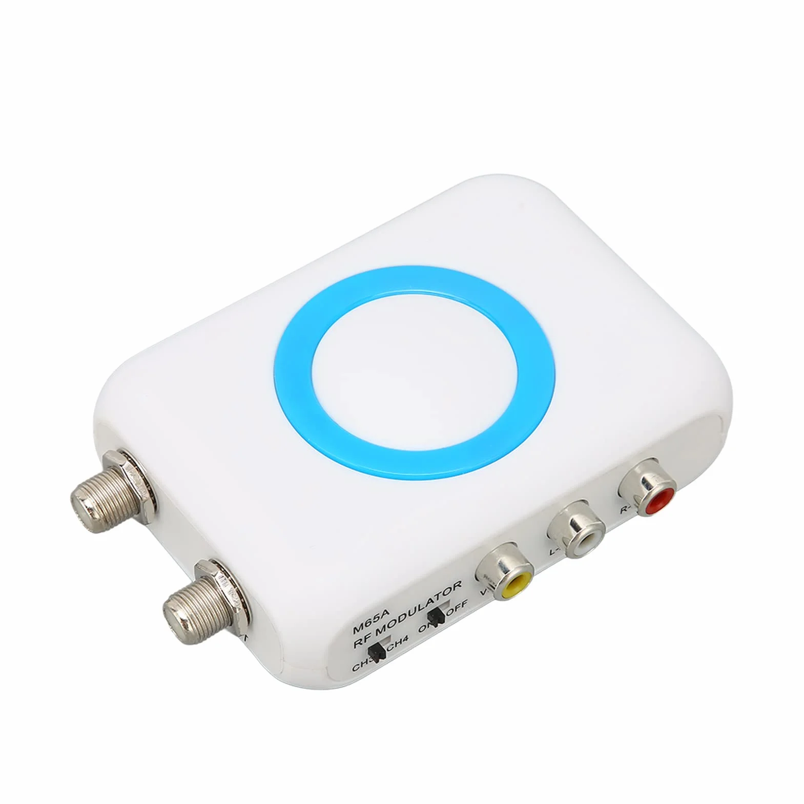 Zunate Modulador RF Convertidor RCA Coaxial a RF Adaptador Demodulador VHF, Entrada Ant Salida AV a Coaxial RF Modulador ágil Conmutador de TV Video Compuesto a Analógico Coaxial NTSC TV Antigua