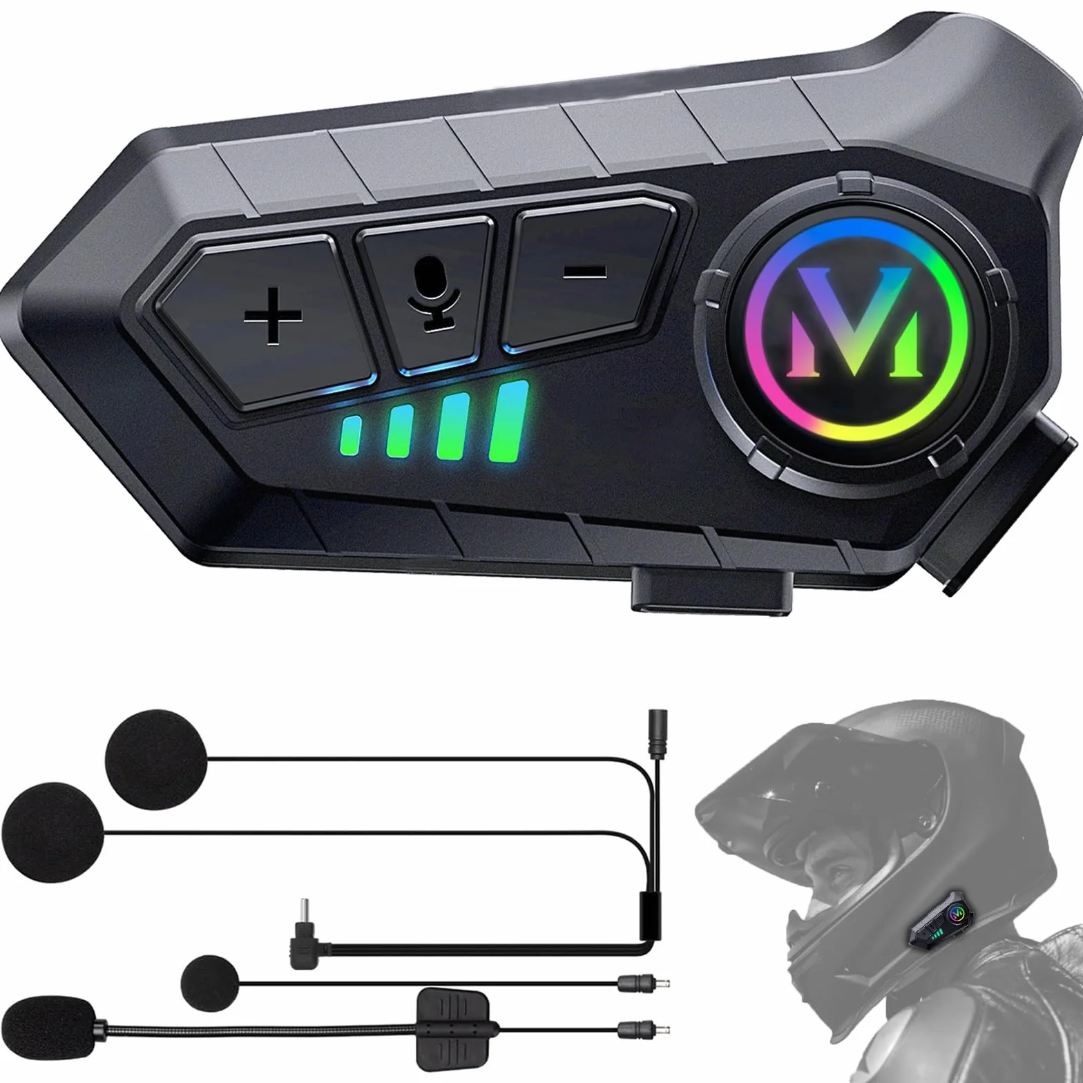 Auriculares Moto Casco FEYA Y60 Manos Libres HiFi Estéreo IPX6 Cancelación de Ruido