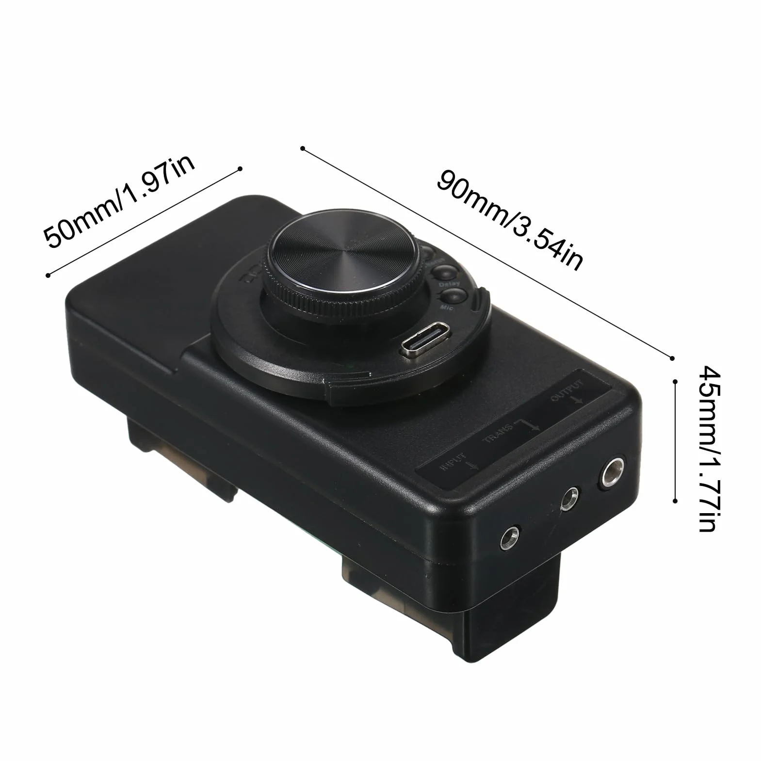 DOBLE OS1 Pastilla de resonancia Preamplificador incorporado SFT Sistema de preamplificador de guitarra Trans de la misma frecuencia con Reverb Chorus Delay Batería recargable de iones de litio,