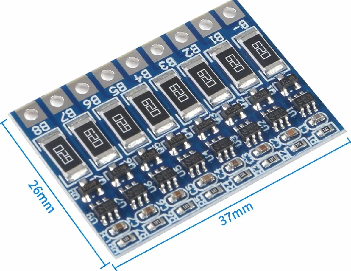 5pcs 8S BMS Balancer Litio Li-Ion 18650 Placa de protección de batería Equilibrio