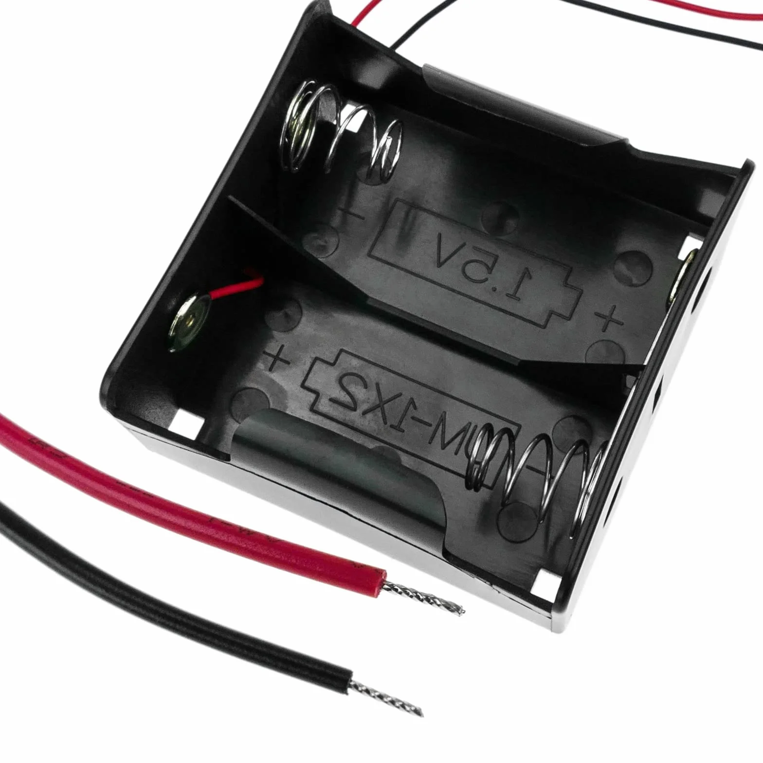 Portapilas en Serie para Dos Pilas D LR20 R20 de 1.5V