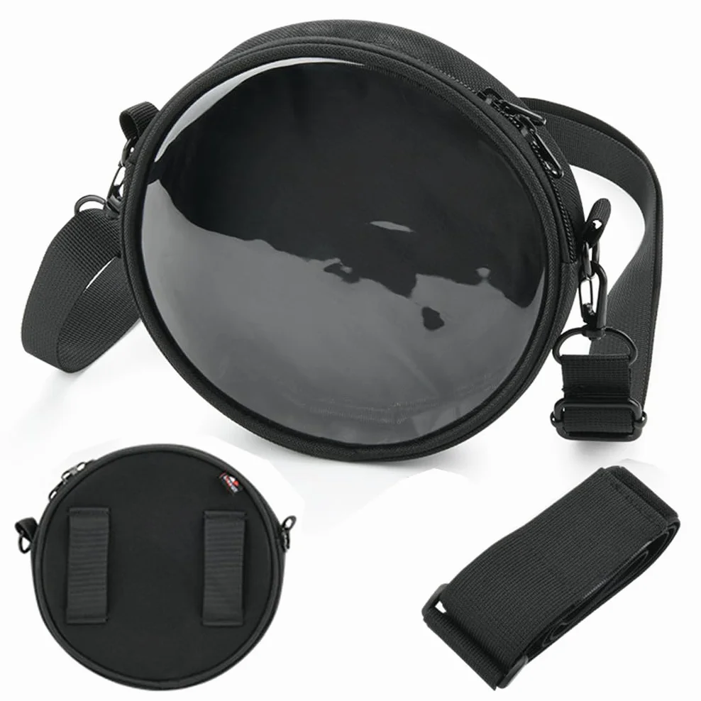 Funda para reproductor de CD portátil, bolsa de almacenamiento universal de 6 pulgadas para reproductor de CD, funda protectora con ventana transparente, bolsa cruzada para reproductor de discos con