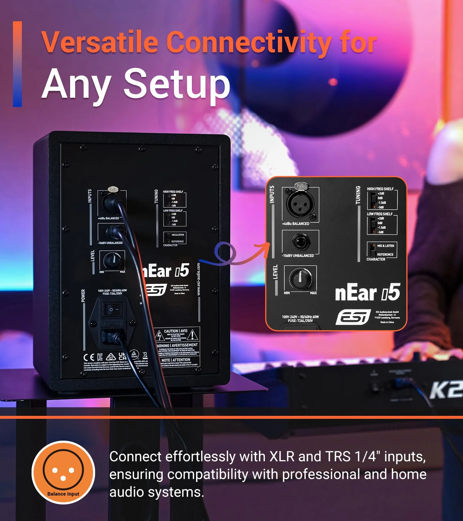 ESI Monitor de Referencia de Estudio Near i5 de 5 Pulgadas