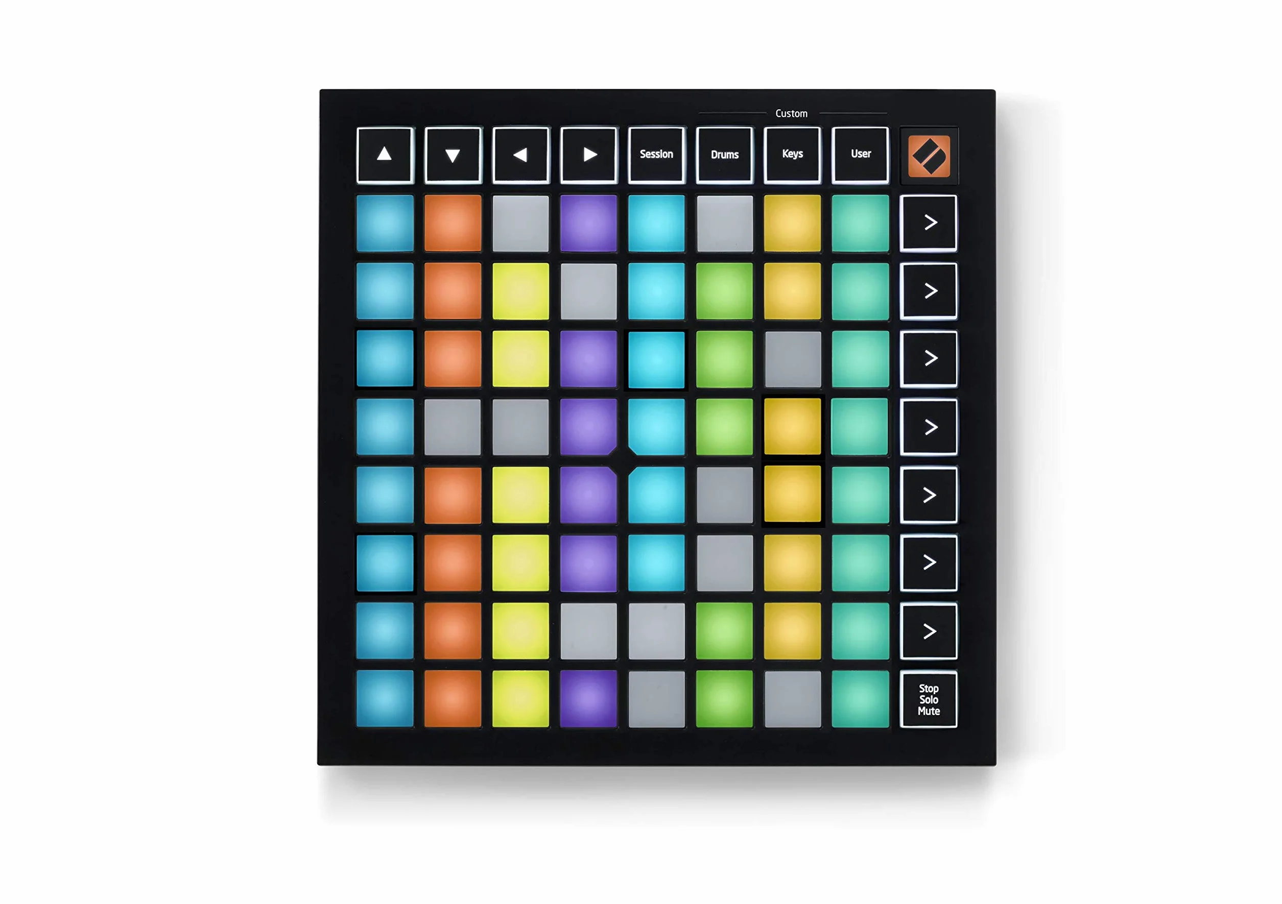 Novation Launchpad Mini [MK3] — Panel portátil MIDI con 64 almohadillas, panel controlador con USB para actuaciones de Ableton Live y Logic Pro