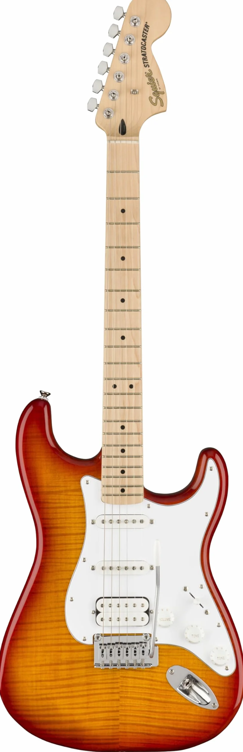 Fender Affinity Stratocaster FMT HSS, guitarra eléctrica, diapasón de arce, Sienna Sunburst