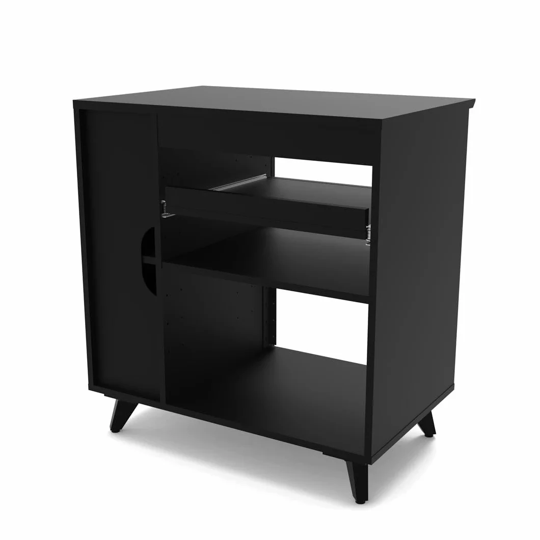 Glorious Modular Side Rack Black - Expansión para Racks de mesas de Estudio