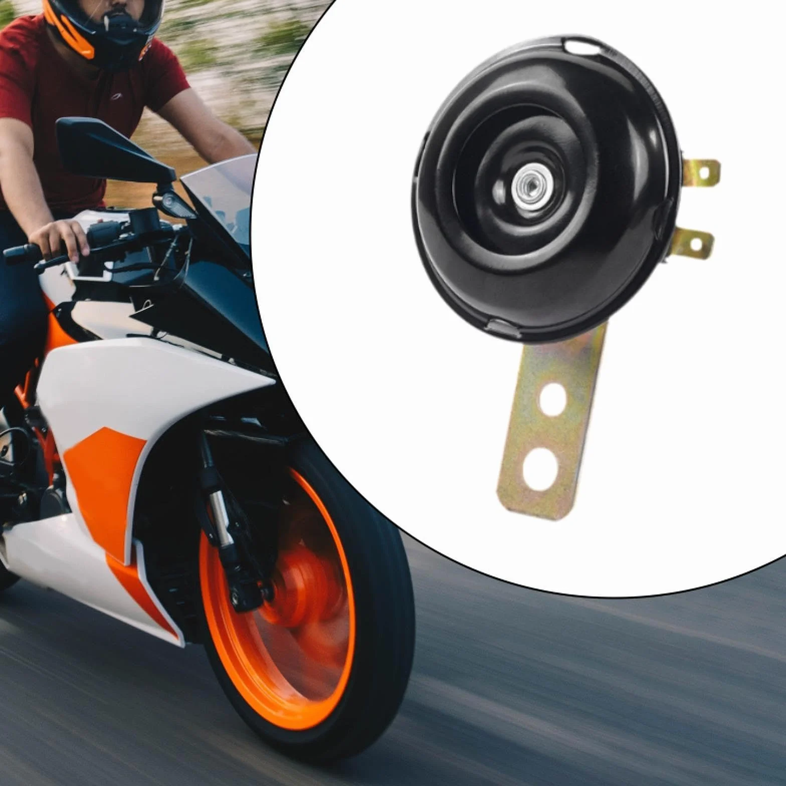 F Fityle Bocina para motocicleta eléctrica, altavoz compacto y resistente para scooters, 12v