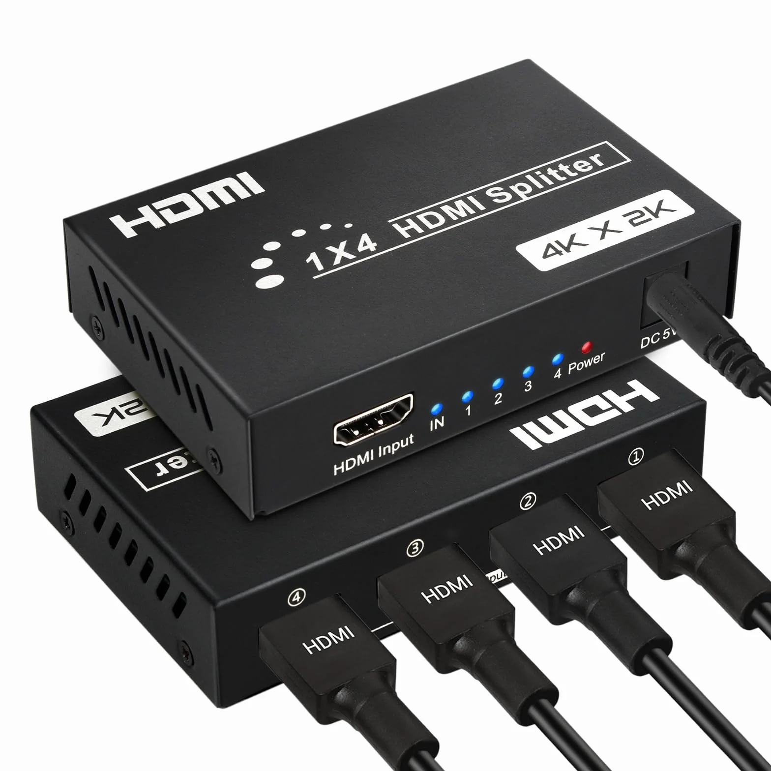 Divisor HDMI 4 Puertos 1 Entrada 4 Salidas 4K@30Hz HDCP para PS4 Xbox HDTV