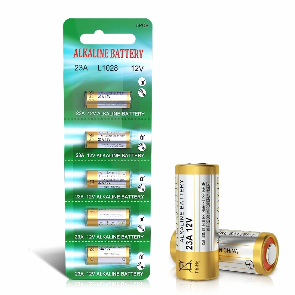 Pilas alcalinas A23S MN21/23 L1028 12 V, 23 A, 5 unidades