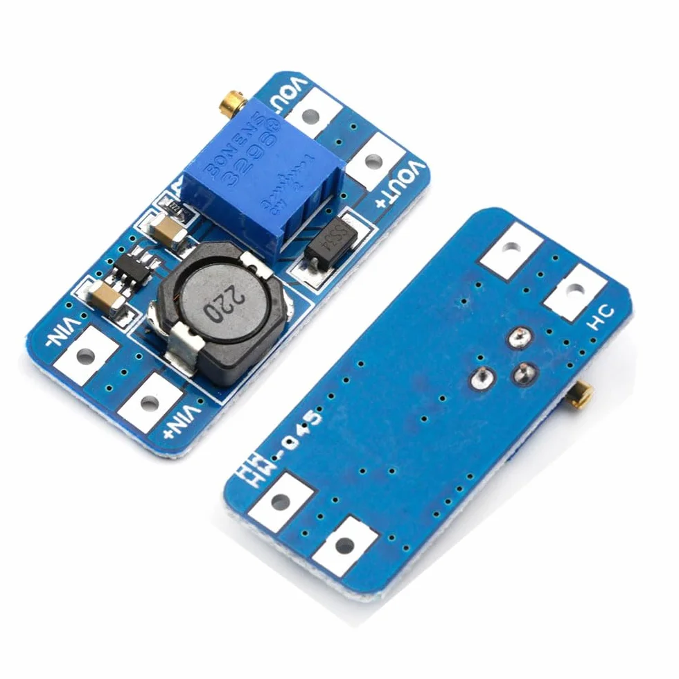 GERUI 10 unidades DC-DC Step Up Boost Converter, Regulador de Voltaje Ajustable Booster Power2V-24V hasta 5V-28V, Fuente de Alimentación Módulo Compatible con Arduino