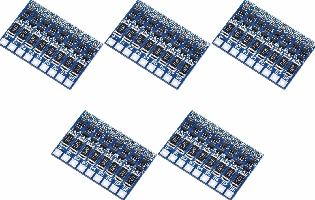 5pcs 8S BMS Balancer Litio Li-Ion 18650 Placa de protección de batería Equilibrio