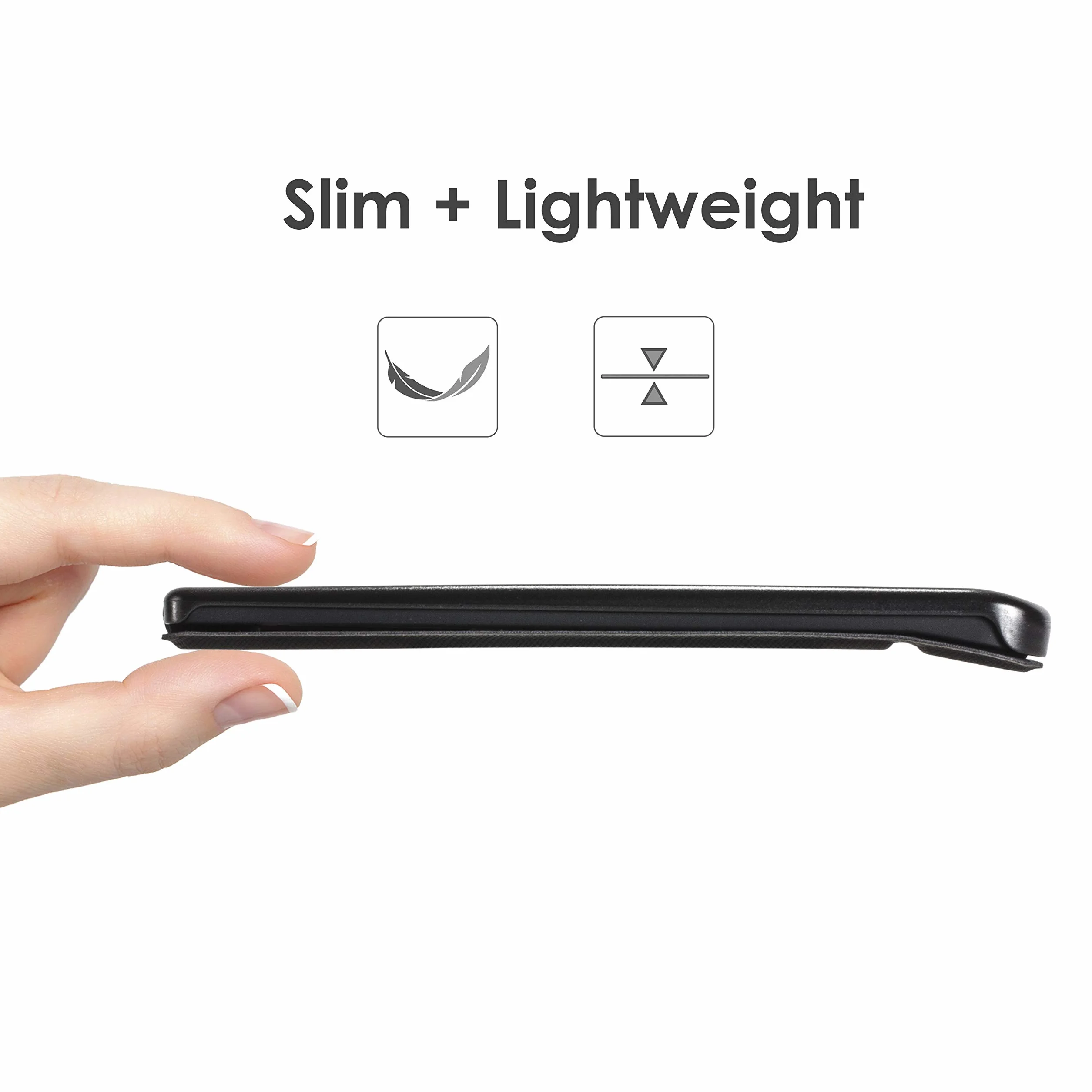Forefront Cases Funda para Kobo Forma (Modelo 2018) - Delgado, Ligera y Protectora - Smart Auto Sueño Estela Función - Negro
