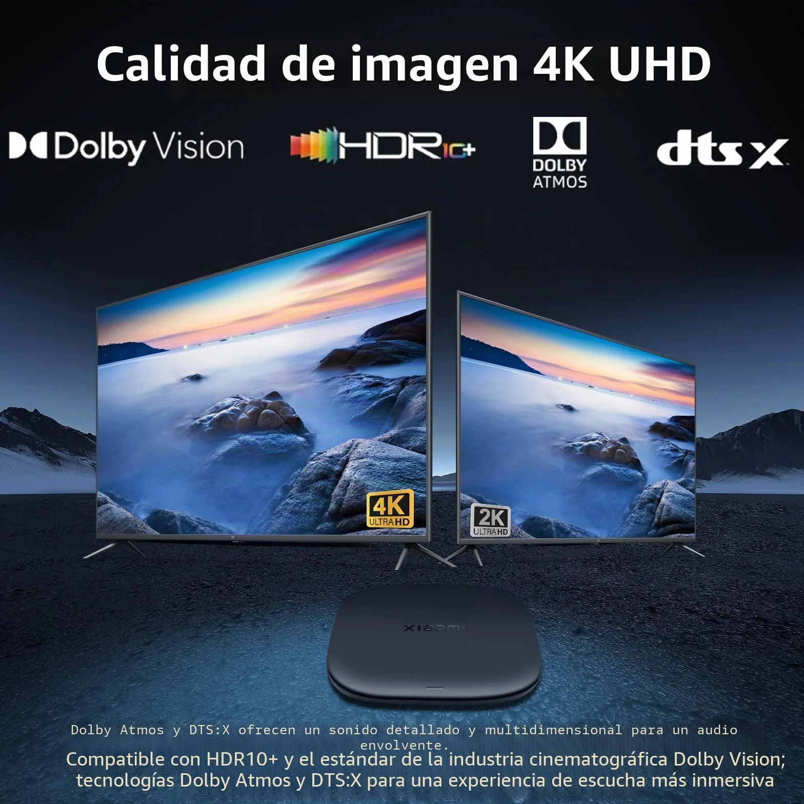 Xiaomi TV Box S 3ª generación 4K UHD Google TV 32 GB Dolby Vision Atmos WiFi 6 HDMI 2.1