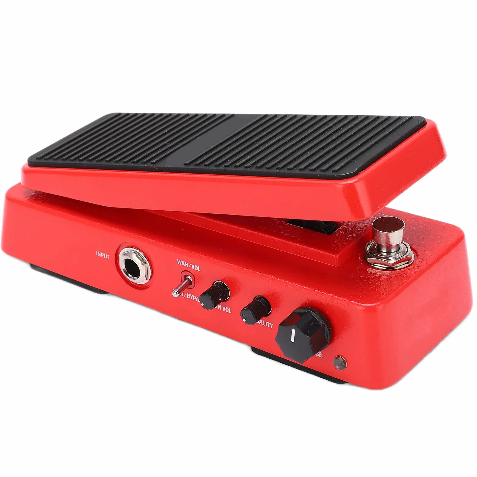 Dilwe Pedal de Efecto WAH Multimodo de Metal de 9 V 18 MA con Valor de Calidad de Sonido WAH Perilla Ajustable Pedal de Efecto de Guitarra Control de Perilla Pedal WAH, Pedal de