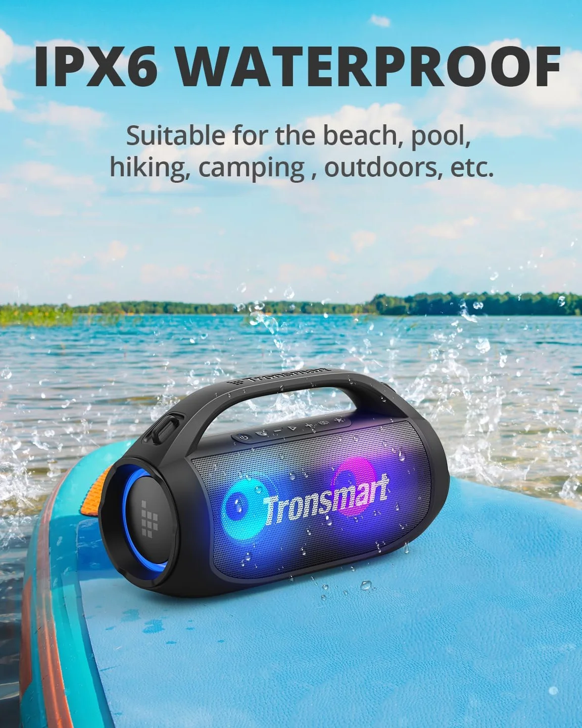 Tronsmart Bang SE Altavoz Bluetooth 40 W IPX6 24 Horas Autonomía Bluetooth 5.3 AUX Micro SD