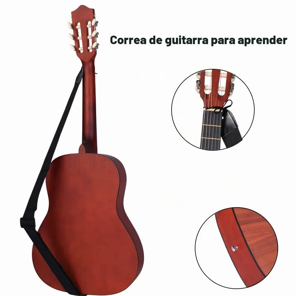 ADM 3/4 Guitarra Clásica para Niños, Kit de Guitarra Española de 36 pulgadas para Adultos y Estudiantes, Guitarra de Cuerdas de Nylon de Apariencia Especial