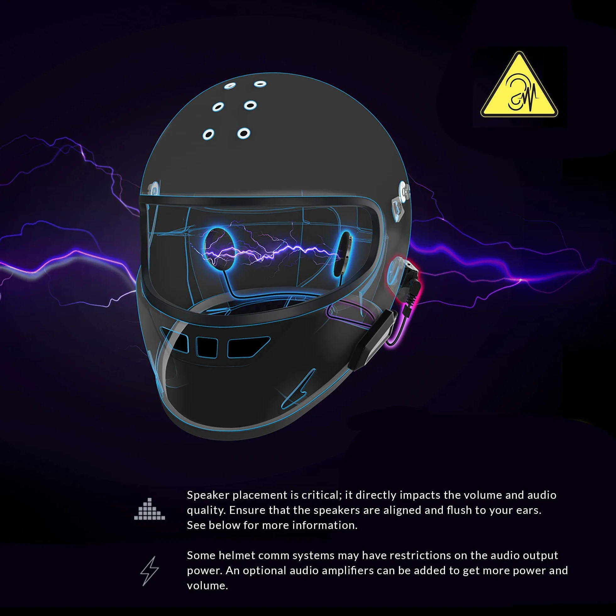 I A S U S Auriculares con altavoz de casco de alto rendimiento con un conector de audio de 3,5 mm compatible con la mayoría de sistemas de comunicación de casco. El XSound 2.1 R se adapta a la mayoría