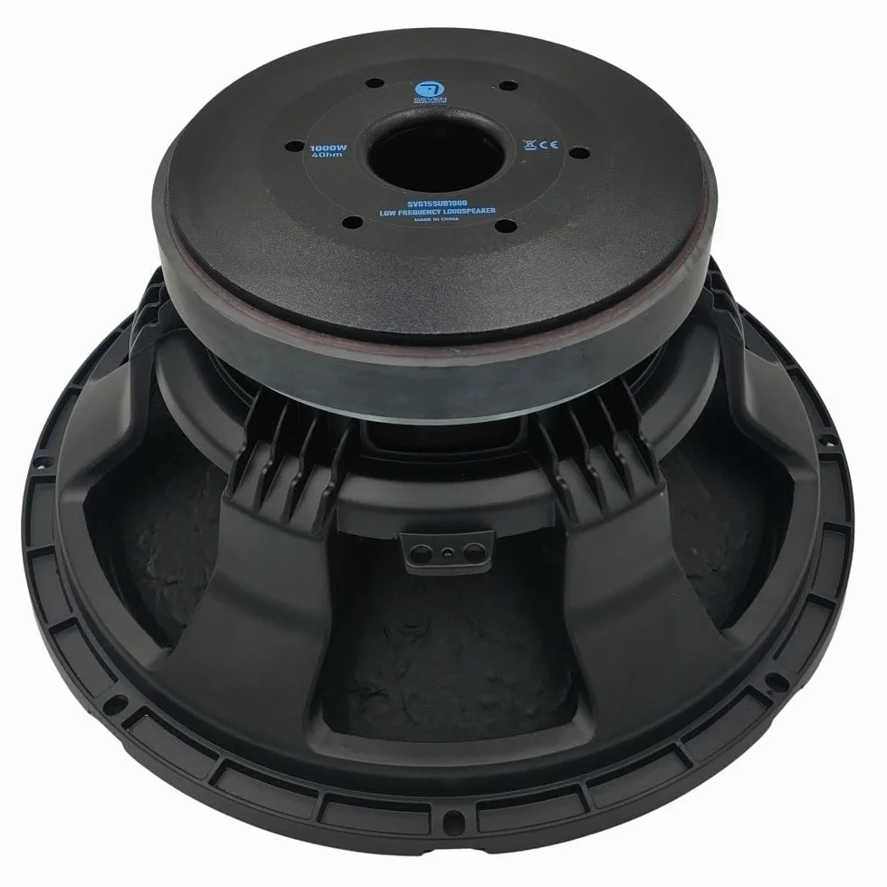 Seven Soundvector SVG15SUB1000/4 Subwoofer 15 Pulgadas Altavoz Profesional de Grave Sub-Grave 4 Ohm 1000W AES 2000W Programa