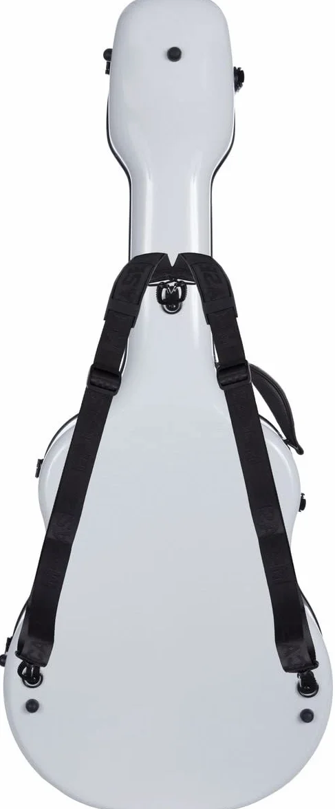 M-Case Modelada Estuche de Guitarra clásica 39” - 4/4 Fiberglass Ultra Light Blanco