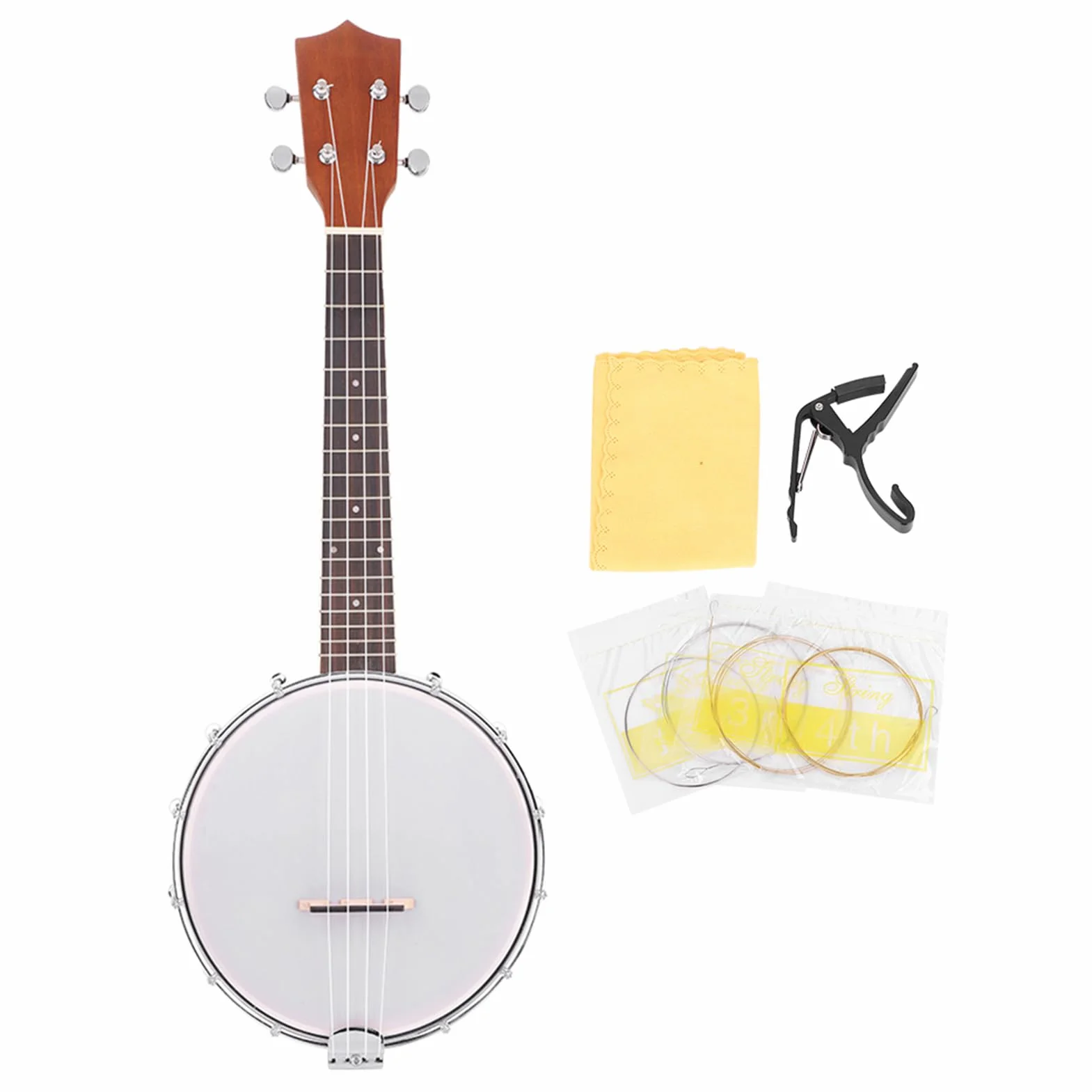 Alomejor Banjo de 4 Cuerdas Conjunto de Robusta