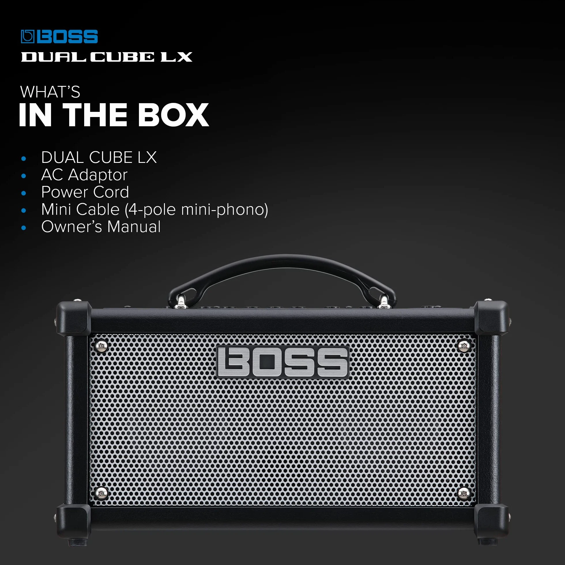 Ampli de Guitarra Boss Dual Cube LX – El Cube clásico, evolucionado para la máxima flexibilidad Ampli de sobremesa ultraversátil con Sonidos fantásticos