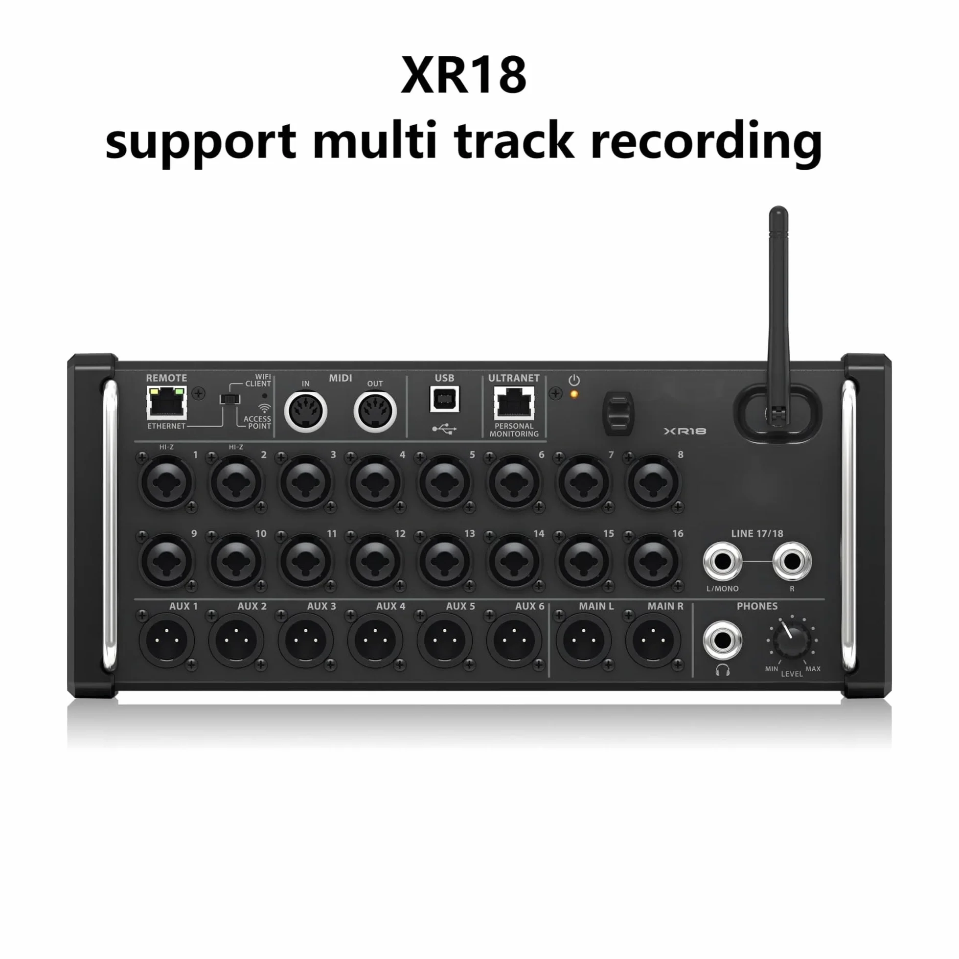 Mezclador de audio, Consola de grabación de estudio mezcladora digital AIR XR18 Consola mezcladora digital de 12/18 canales DSP Wifi Mesa digital