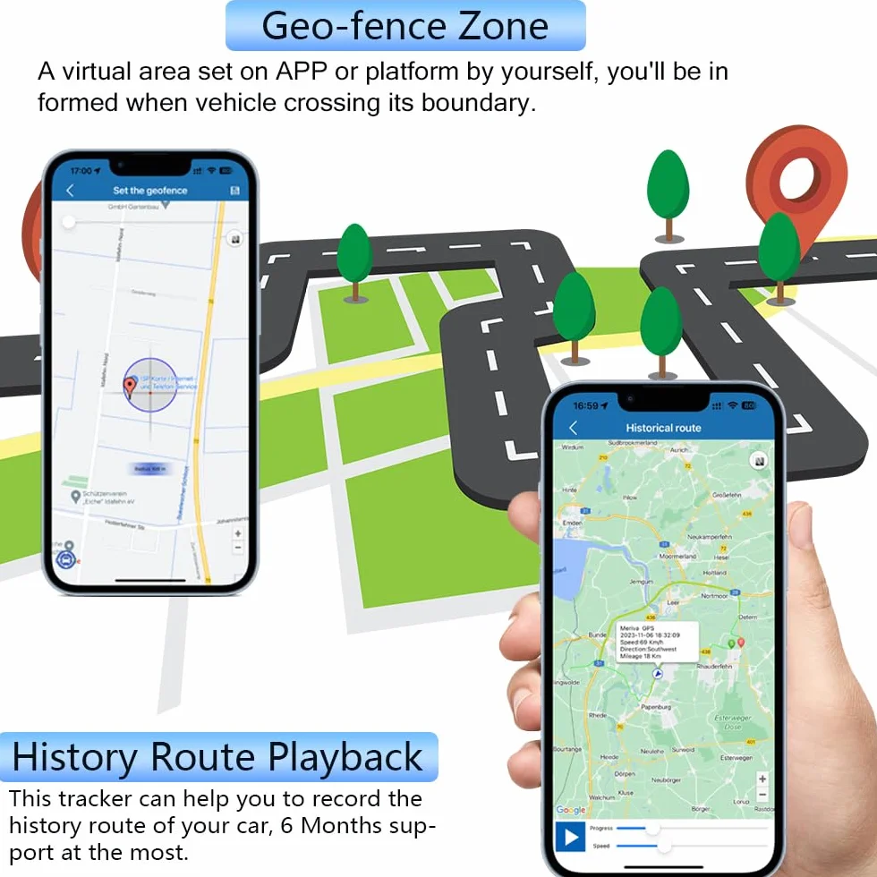 4G Mini Localizador GPS Sin Suscripción con Seguimiento en Vivo Rastreador GPS con 1500mAH Bateria para Coche Moto Bicicleta Niño IP65 Impermeable Imán Mini Tracker Gratis App por Vida 4G TK913