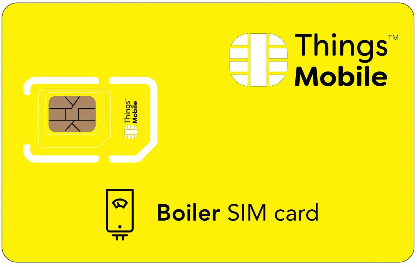 Things Mobile Tarjeta SIM para Calderas Cobertura Global GSM/2G/3G/4G LTE 10€ Crédito