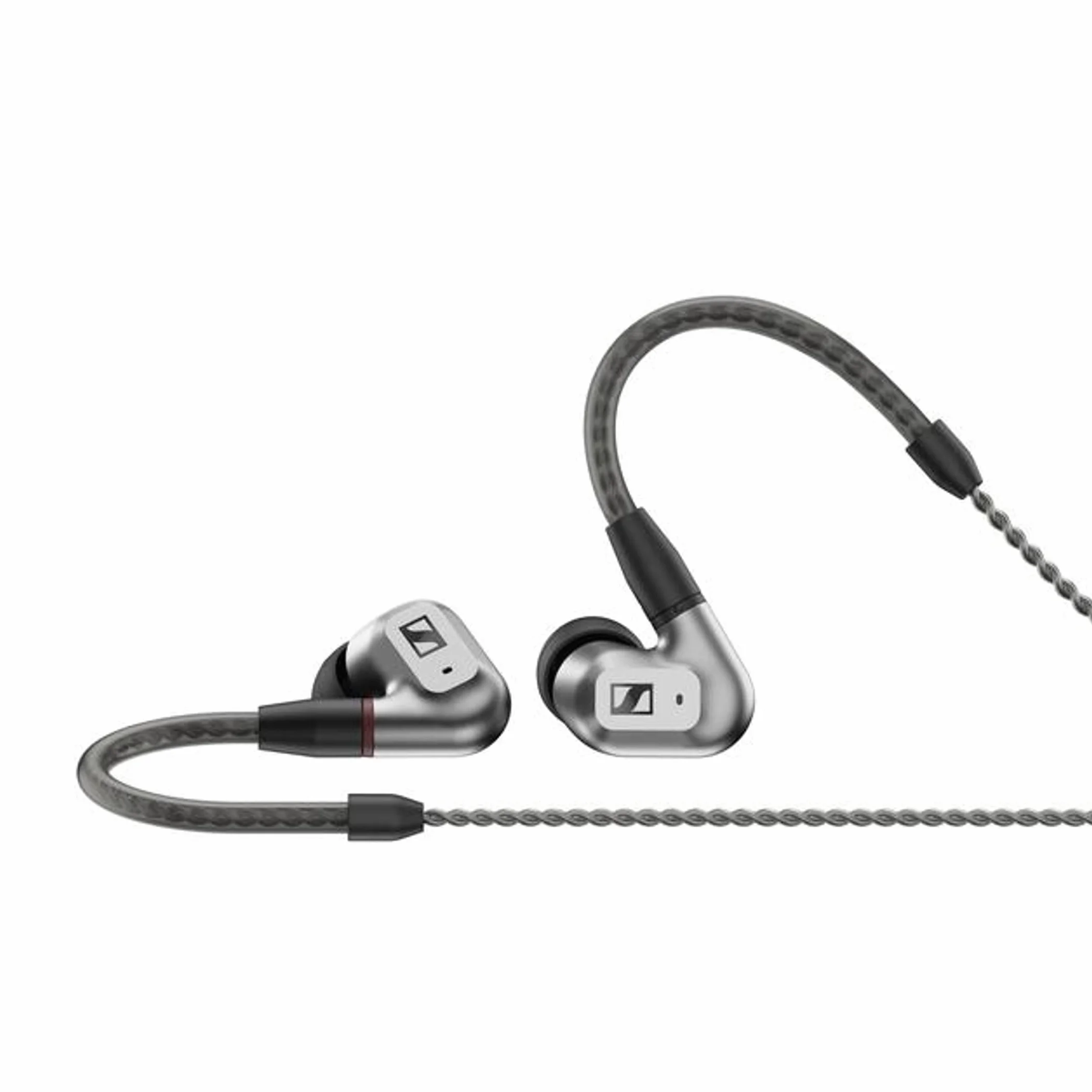 Sennheiser IE 200 Auriculares estéreo audiófilos con Cable : Auriculares intraurales con Cable con Sonido nítido Superior de Alta fidelidad, Voz Realista y Graves impactantes - Plata