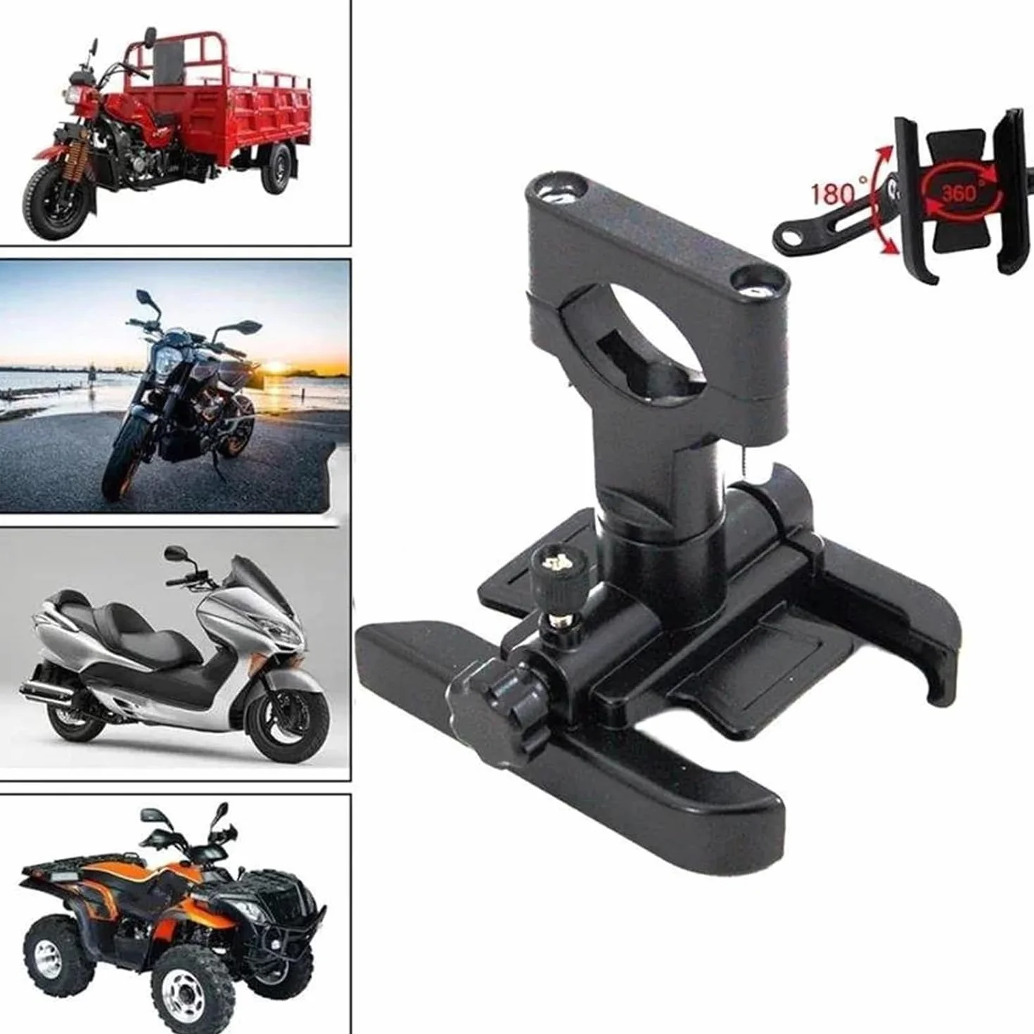 Soporte para Teléfono Móvil para Motocicleta Yamaha Xmax 125/250/300/400 Negro