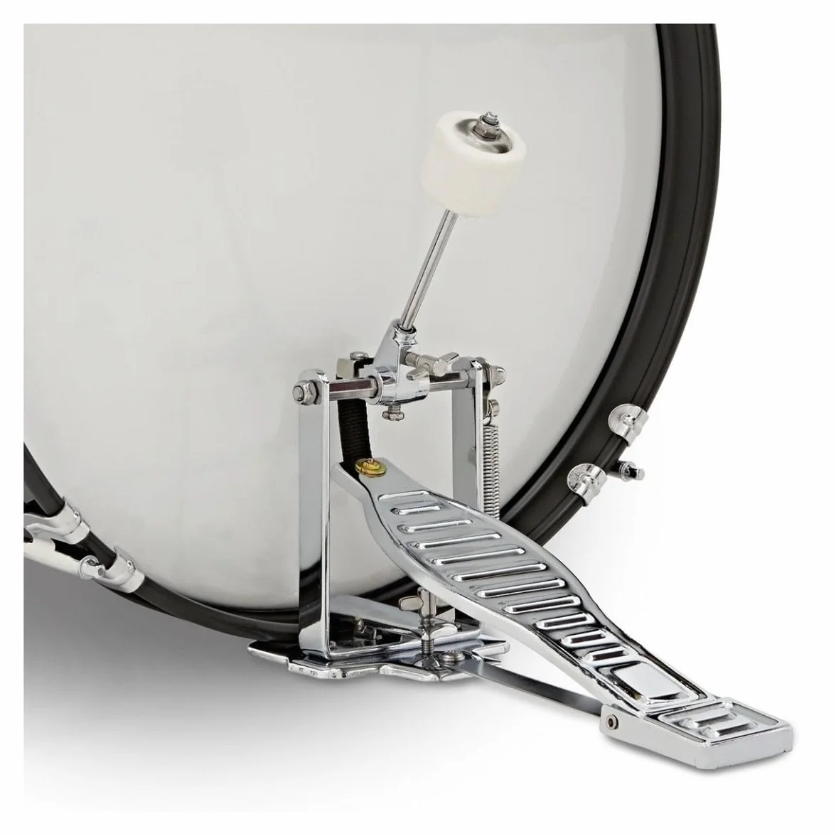 Acoustic Junior Drum Kit Negro 5-Piezas Kid Drum Set para niños de 5-10 años con Snare, Bajo, Tom, platillos