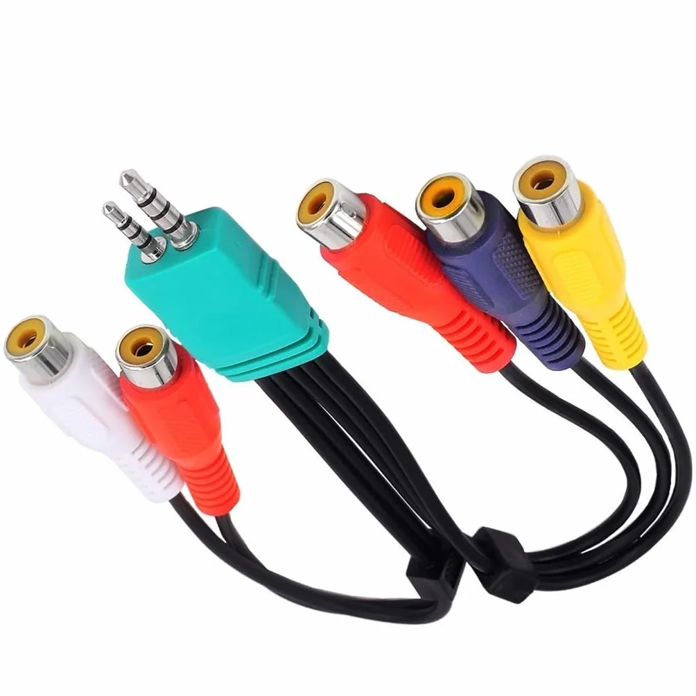 Cable de video de 3,5 mm y 2,5 mm para BN3901154 LEDComponent, cable adaptador de componente de video, cable adaptador de 20 cm de largo