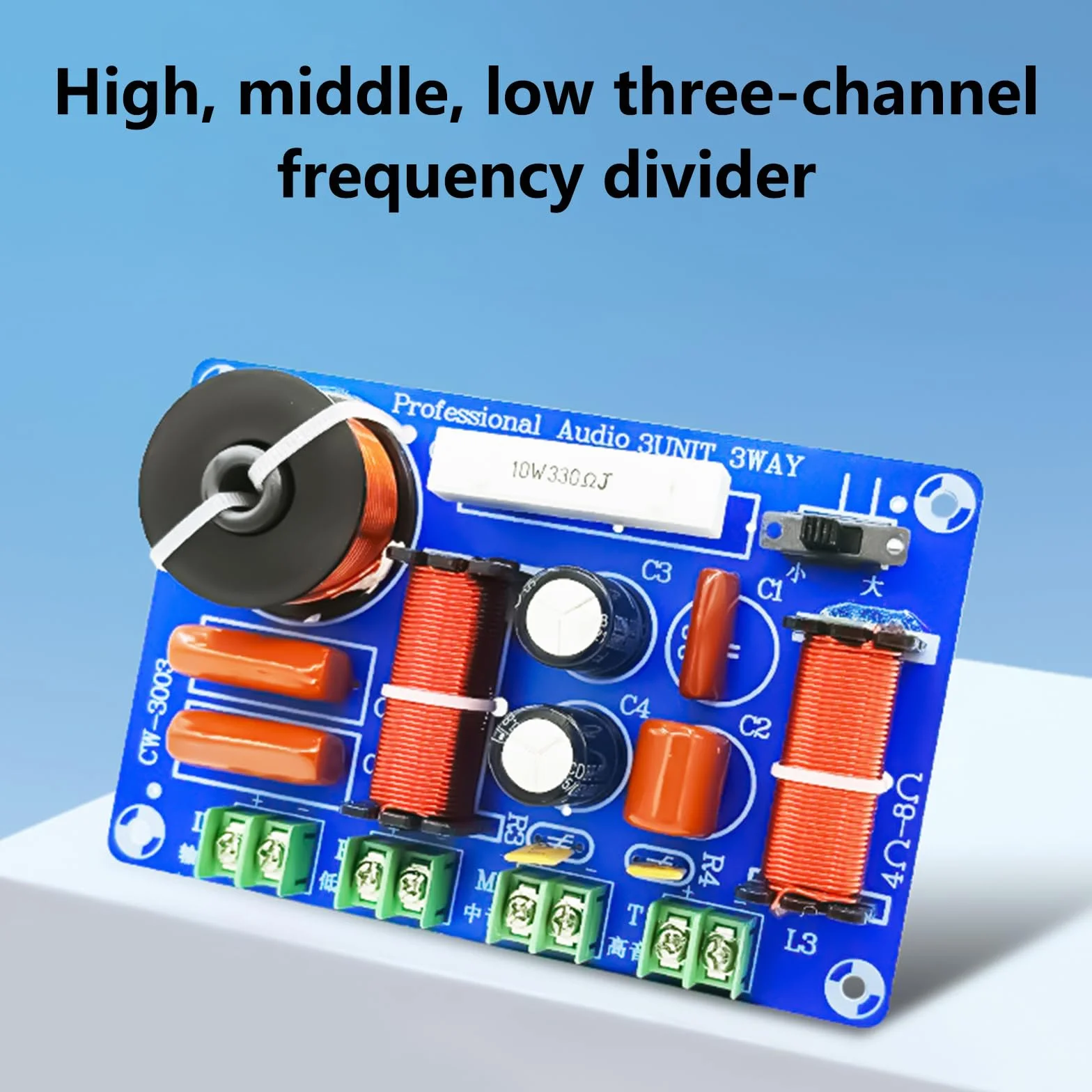 Divisor de frecuencia de altavoces de 3 vías, placa de circuito para cine en casa